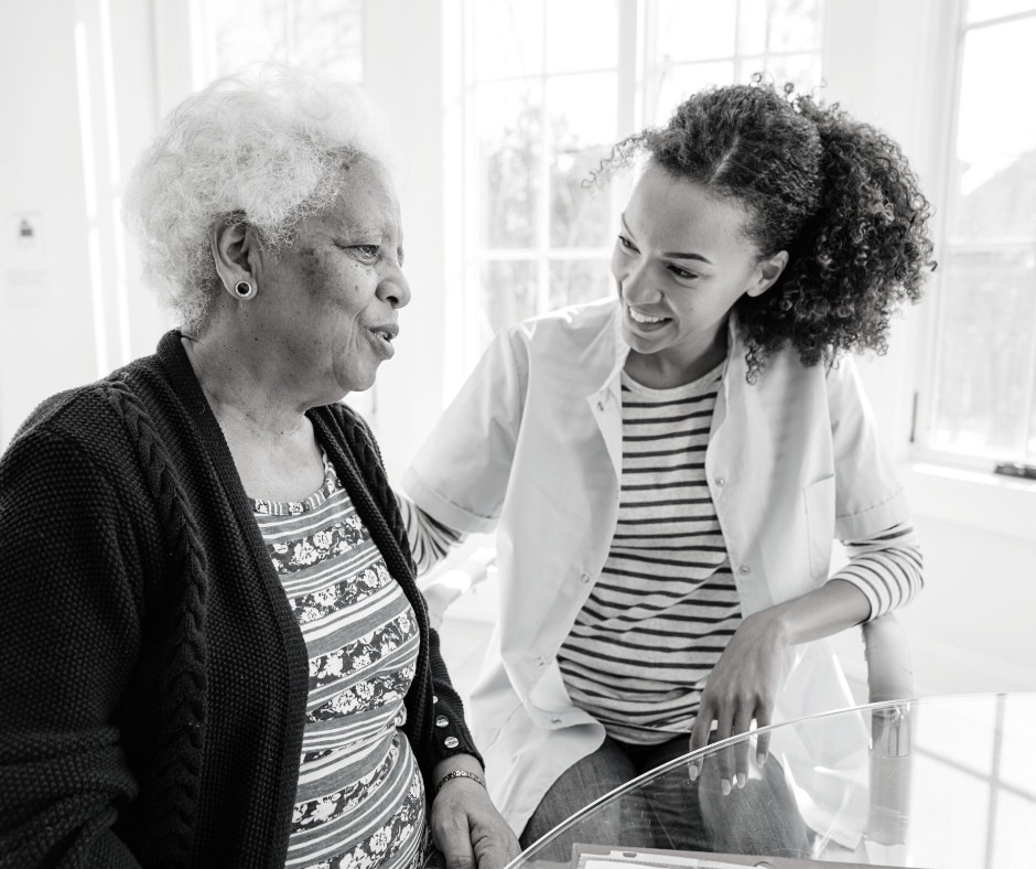 A mother and daughter in their Burtonsville, MD home.